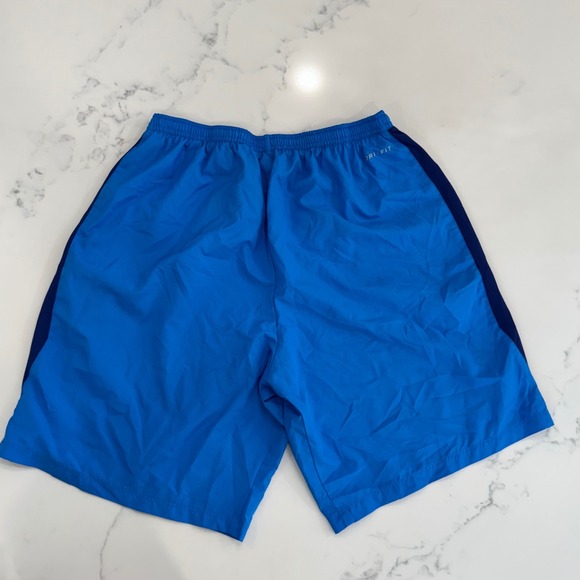 Nike Dri-FIT Shorts Mens‎ M Blue Athletic Training Running Gym Performance 9" - Picture 3 of 7